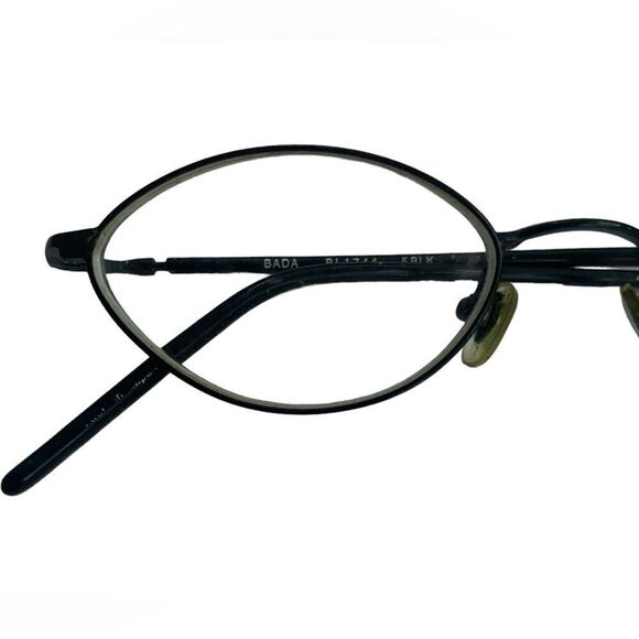 BADA Rare Vintage BL 1744 5BLK Black & Brown Metal Frame Glasses - Picture 9 of 9